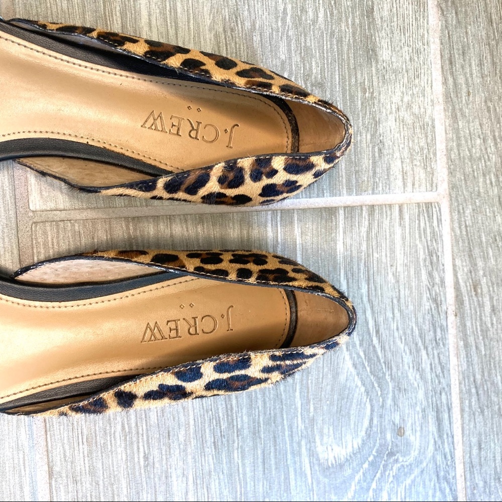 J.Crew Calf Hair Leopard Slide Ons - Picture 3 of 6
